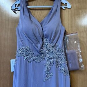 Elegant Dusty Rose Evening Dress